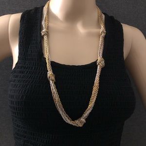 VINTAGE TRIFARI GOLD TONE MULTI-STRAND NECKLACE